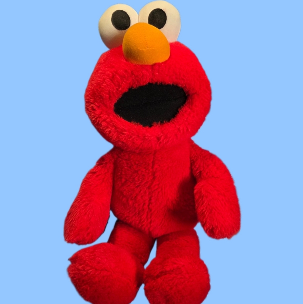 Sesame Street Elmo Red Plush Stuffed Animal Toy 21 Inch Vintage Collectible